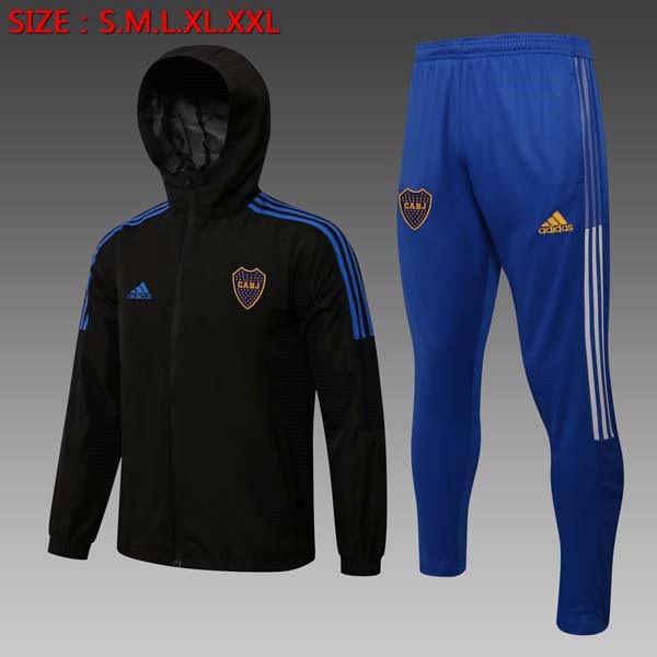 Windjacke Boca Juniors Komplett Set 2022 Schwarz Blau